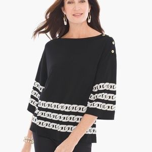 CHICO'S | Majestic Button Top